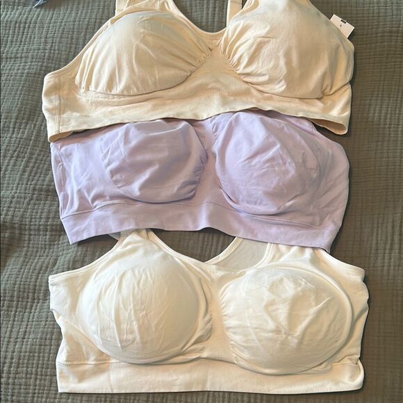 Women's Intimates Set - Cream and Lavender - Picture 1 of 5